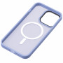 Чохол 2Е Basic для iPhone 15 Pro , Soft Touch MagSafe Cover, синій світлий