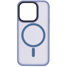 Чохол 2Е Basic для iPhone 15 Pro , Soft Touch MagSafe Cover, синій світлий
