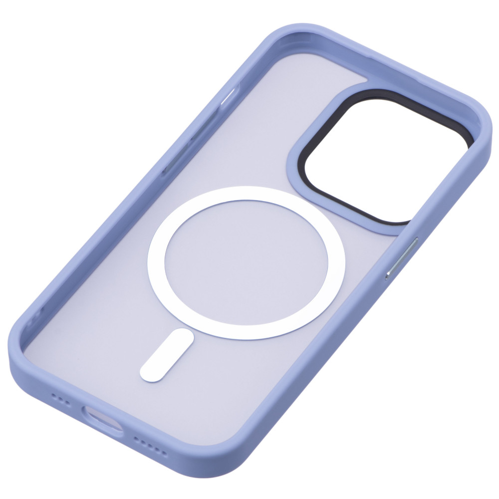 Чохол 2Е Basic для iPhone 15 Ultra, Soft Touch MagSafe Cover, синій світлий