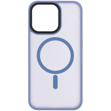 Чохол 2Е Basic для iPhone 15 Ultra, Soft Touch MagSafe Cover, синій світлий