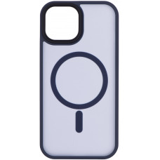 Чохол 2Е Basic для iPhone 15, Soft Touch MagSafe Cover, синій темний