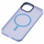 Чохол 2Е Basic для iPhone 15, Soft Touch MagSafe Cover, синій світлий