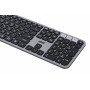Клавіатура мембранна 2E KS240 110key, WL/BT, EN/UK, сіро-чорний Клавіатура мембранна 2E KS240 110key, WL/BT, EN/UK, сіро-чорний