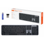 Клавіатура мембранна 2E KS240 110key, WL/BT, EN/UK, сіро-чорний Клавіатура мембранна 2E KS240 110key, WL/BT, EN/UK, сіро-чорний