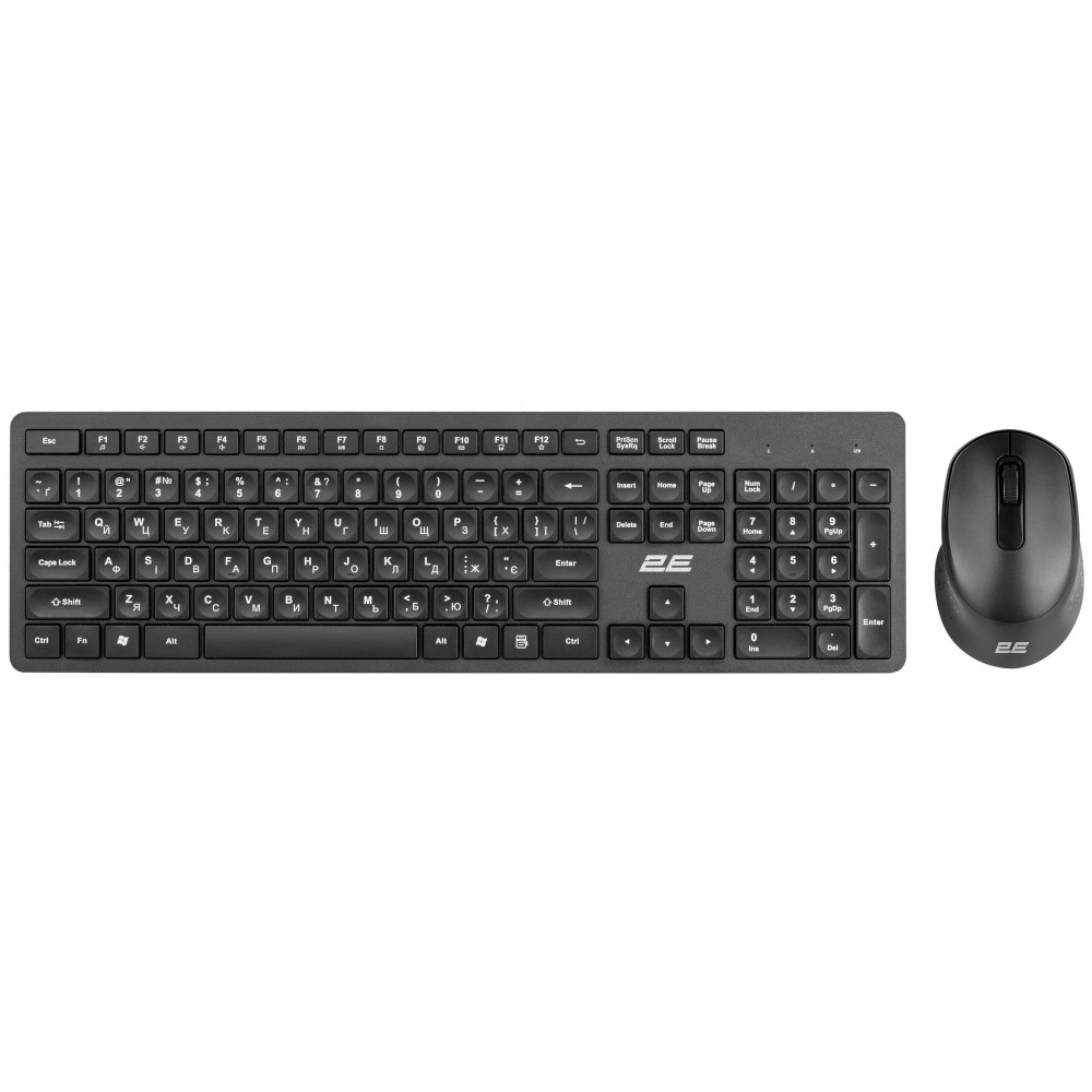 Комплект (клавіатура, миша) бездротовий 2E MK420 Black (2E-MK420WB_UA)