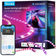 Набір адаптивного підсвічування Govee H6609 Gaming Light Strip G1 27-34', RGBIC, WI-FI/Bluetooth, чорний