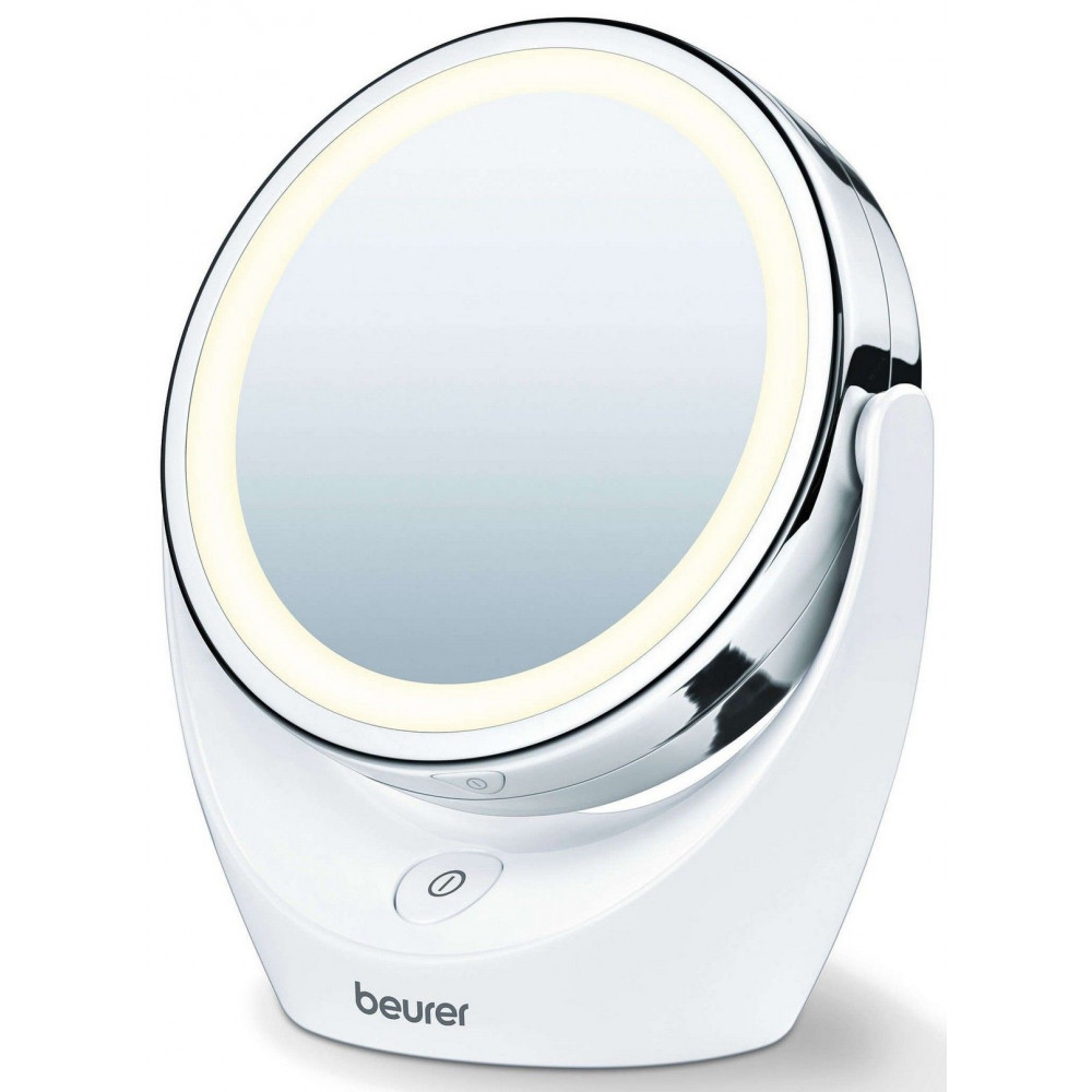Дзеркало косметичне Beurer настільне, діаметр-11см, AААx3 в комплекті, підсвічування, білий