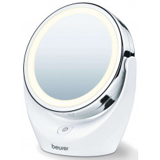 Дзеркало косметичне Beurer настільне, діаметр-11см, AААx3 в комплекті, підсвічування, білий