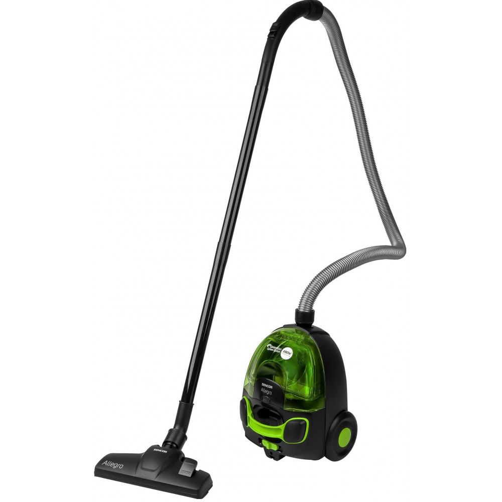 Пилосос Sencor контейнерний Allegro, 890Вт, конт пил -1.5л, НЕРА, чорно-зелений