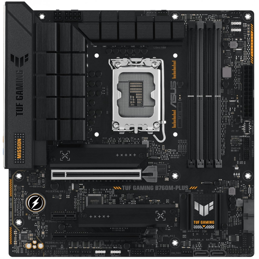 Материнcька плата ASUS TUF GAMING B760M-PLUS s1700 B760 4xDDR5 M.2 HDMI DP mATX