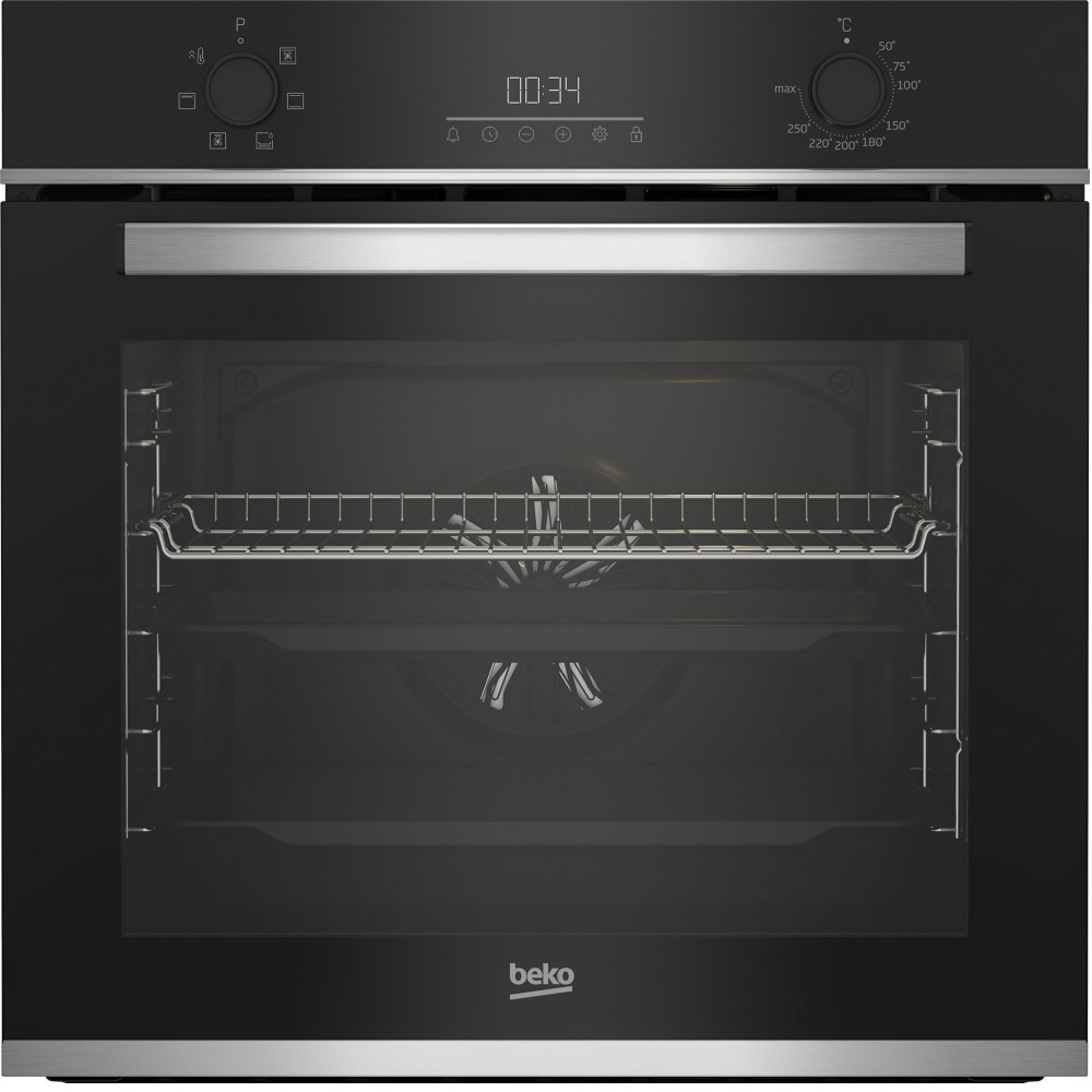 Духова шафа Beko електрична, 72л, A, конвекція, нержавіюча сталь