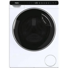 Пральна машина Haier фронтальна, 5кг, 1200, A+++, 44см, дисплей, інвертор, люк чорний, висота 70см, білий