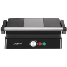 Гриль Ardesto прижимний 1800Вт, розкриття на 180°, чорно-сріблястий Гриль Ardesto прижимний 1800Вт, розкриття на 180°, чорно-сріблястий