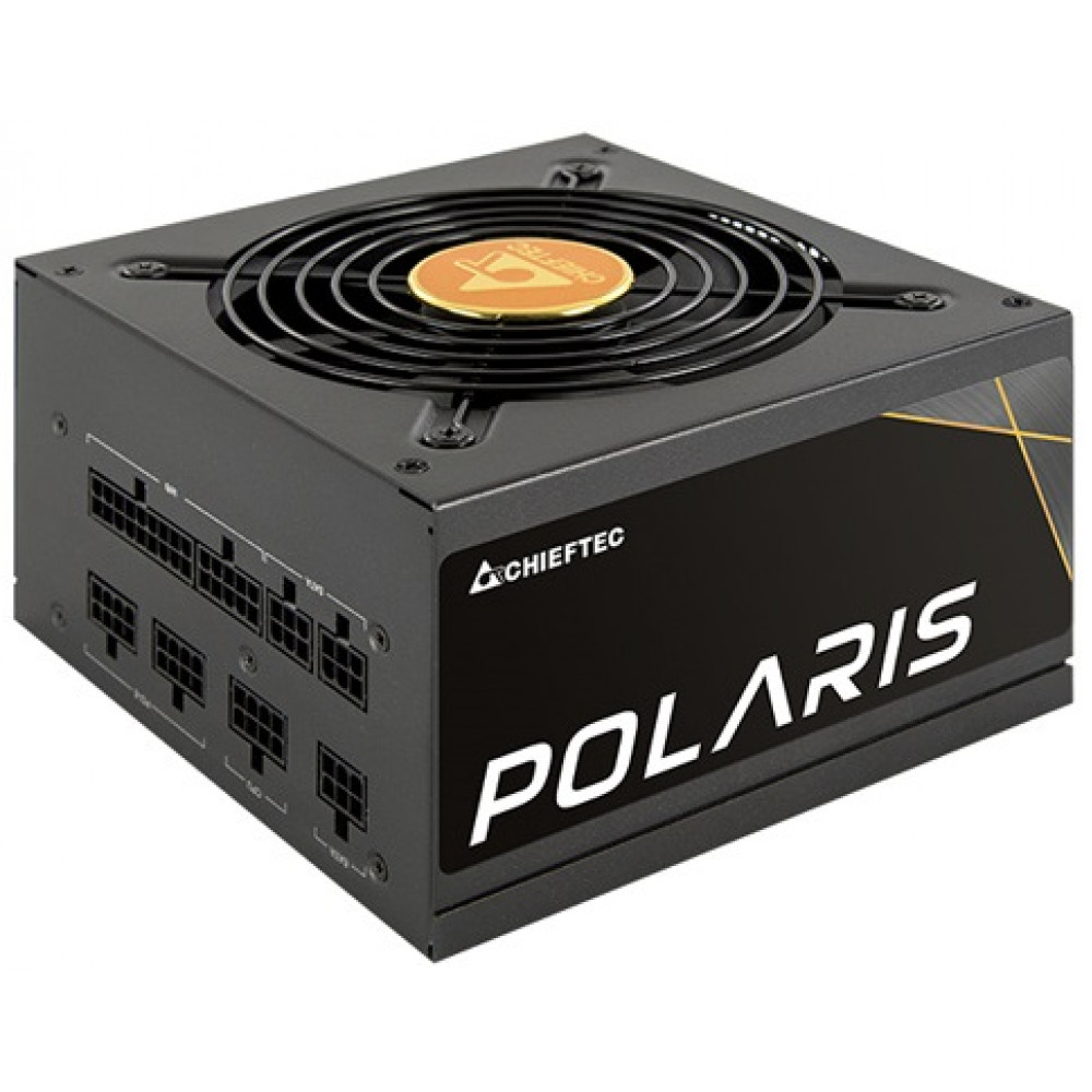 Блок живлення CHIEFTEC Polaris  (750W), >90%, 80+ Gold, 120мм, 1xMB 24pin(20+4), 2xCPU 8pin(4+4), 3xMolex, 8xSATA, 4xPCIe 8pin(6+2), Fully Modular