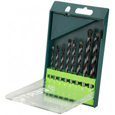 Набір свердел по бетону Verto, 8шт, 4-10мм, кейс Набір свердел по бетону Verto, 8шт, 4-10мм, кейс