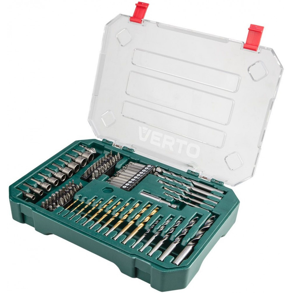 Набір свердел та біт Verto, 81шт, кейс