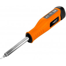 Паяльник акумуляторний Neo Tools 450°С 4В 2.5А·год світлодіодна підсвітка Паяльник акумуляторний Neo Tools 450°С 4В 2.5А·год світлодіодна підсвітка