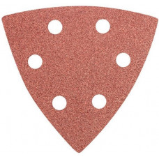 Шліфувальний папір трикутний GRAPHITE, 5шт, на липучці, тип DELTA 93x93мм, K100