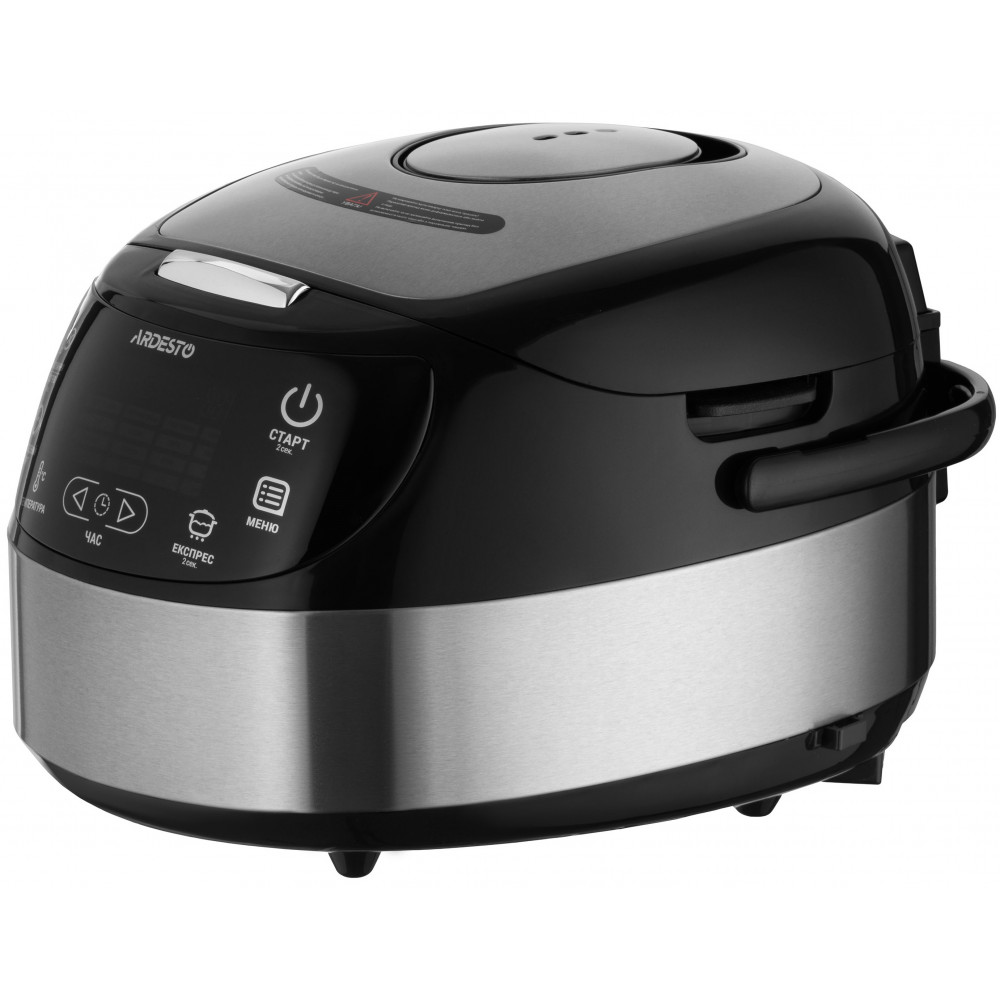Мультиварка Ardesto, 860Вт, чаша-5л, електронне керування, корзина для фритюру,  метал/пластик, сріблястий