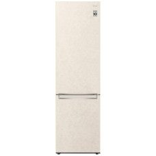 Холодильник LG з нижн. мороз., 203x60х68, холод.відд.-277л, мороз.відд.-107л, 2дв., А+, NF, інв., диспл внутр., зона св-ті, бежевий