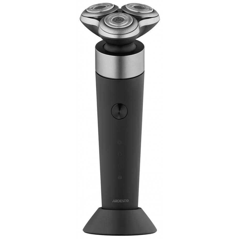 Бритва електр. Ardesto роторна SHRR-B5WDR, 5Вт,  бритв.головок-3, Li-Ion, сух.+волог., чорний