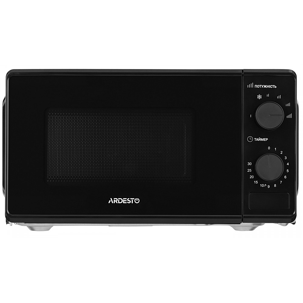 Мікрохвильова піч ARDESTO, 20л, мех.управл., 700Вт, відкр.кнопкою, чорний
