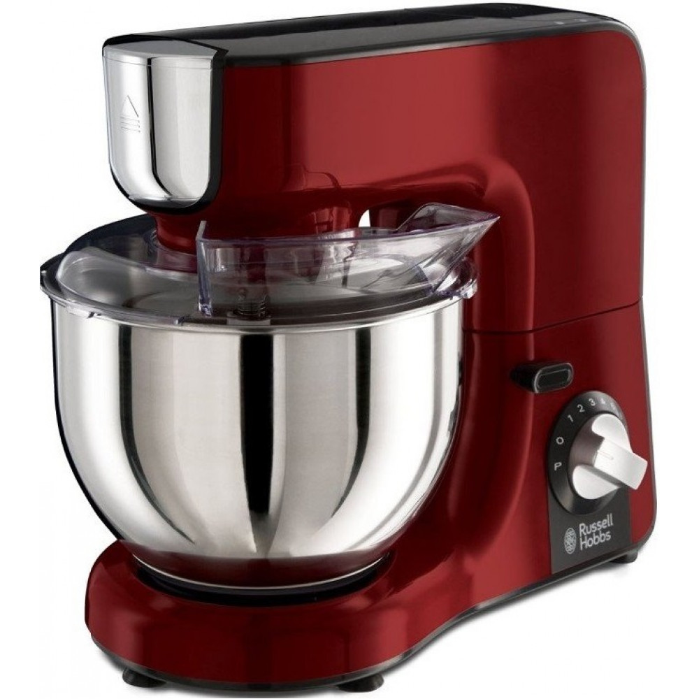 Кухонна машина Russell Hobbs Desire 1000Вт, чаша-метал, корпус-пластик, насадок-4, червоний