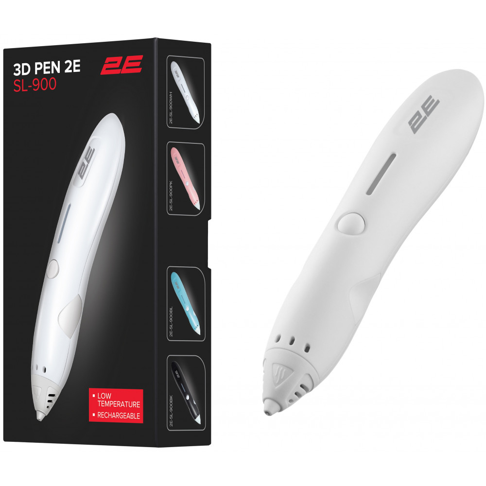 Ручка 3D 2E SL_900, PCL, Aкб 500mAh, білий