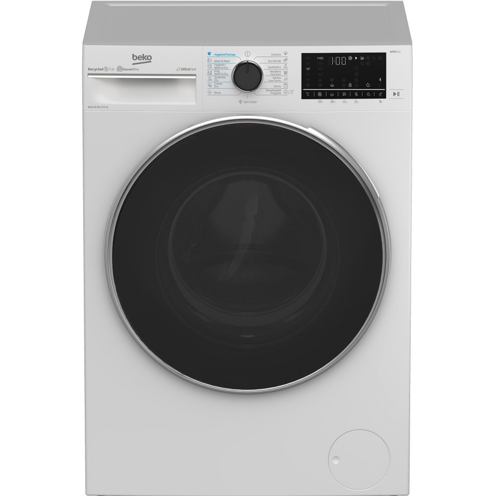 Прально-сушильна машина Beko фронтальна, 9(6)кг, 1400, D, 60см, дисплей, білий