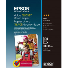 Папір Epson 100mmx150mm Value Glossy Photo Paper 100 арк. Папір Epson 100mmx150mm Value Glossy Photo Paper 100 арк.