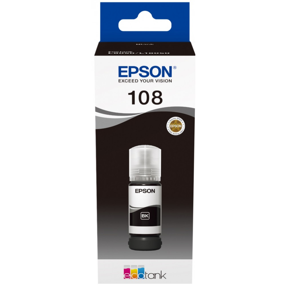 Контейнер з чорнилом Epson 108 EcoTank L8050/L18050 black