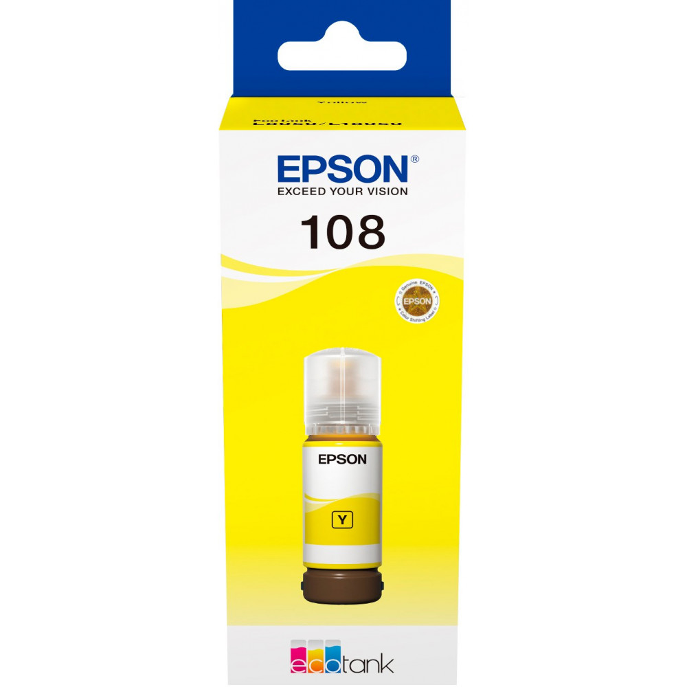 Контейнер з чорнилом Epson 108 EcoTank L8050/L18050 yellow