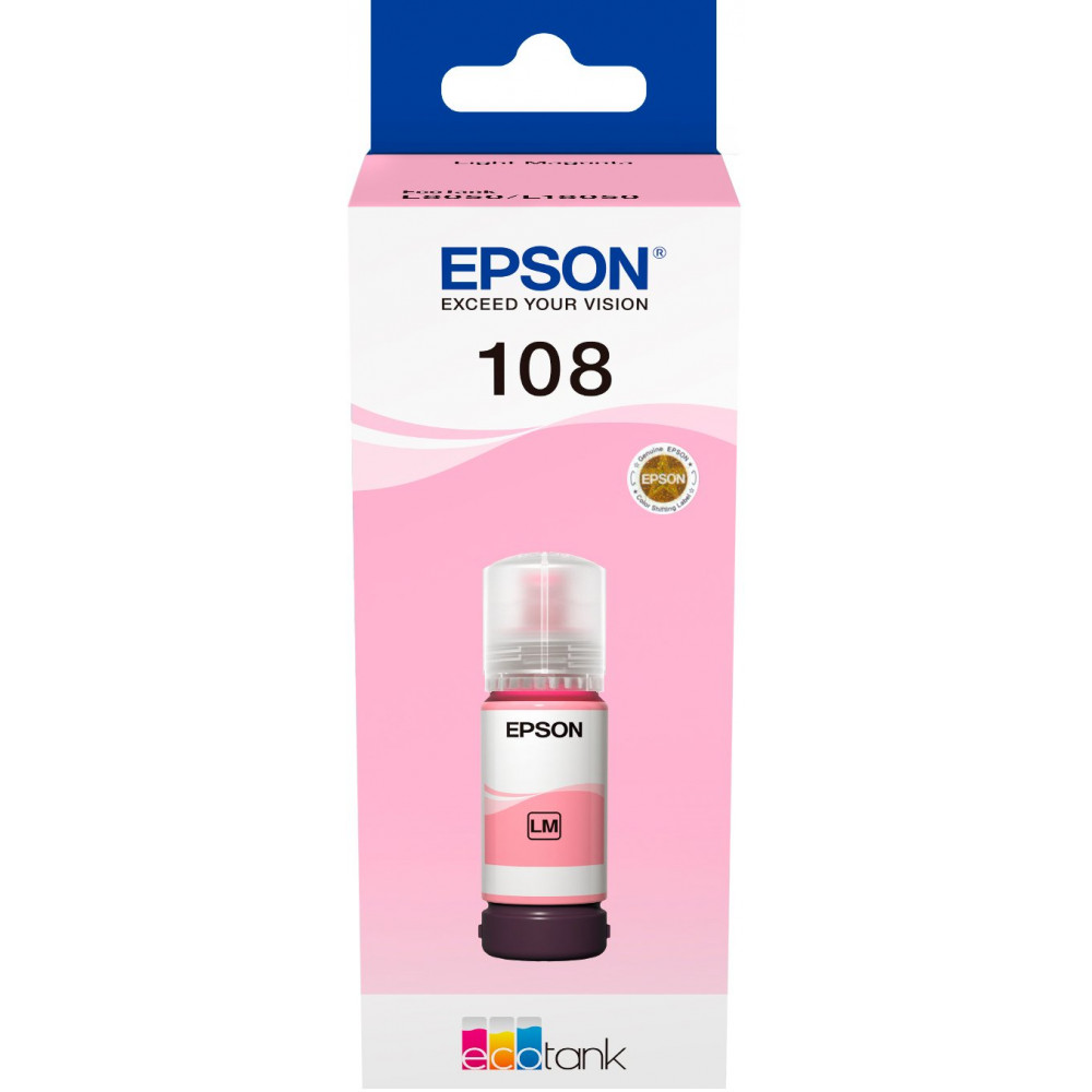 Контейнер з чорнилом Epson 108 EcoTank L8050/L18050 light magenta