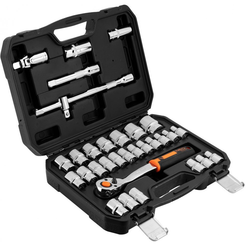Набір інструментів Neo Tools, набір торцевих головок, 32шт, 1/2
