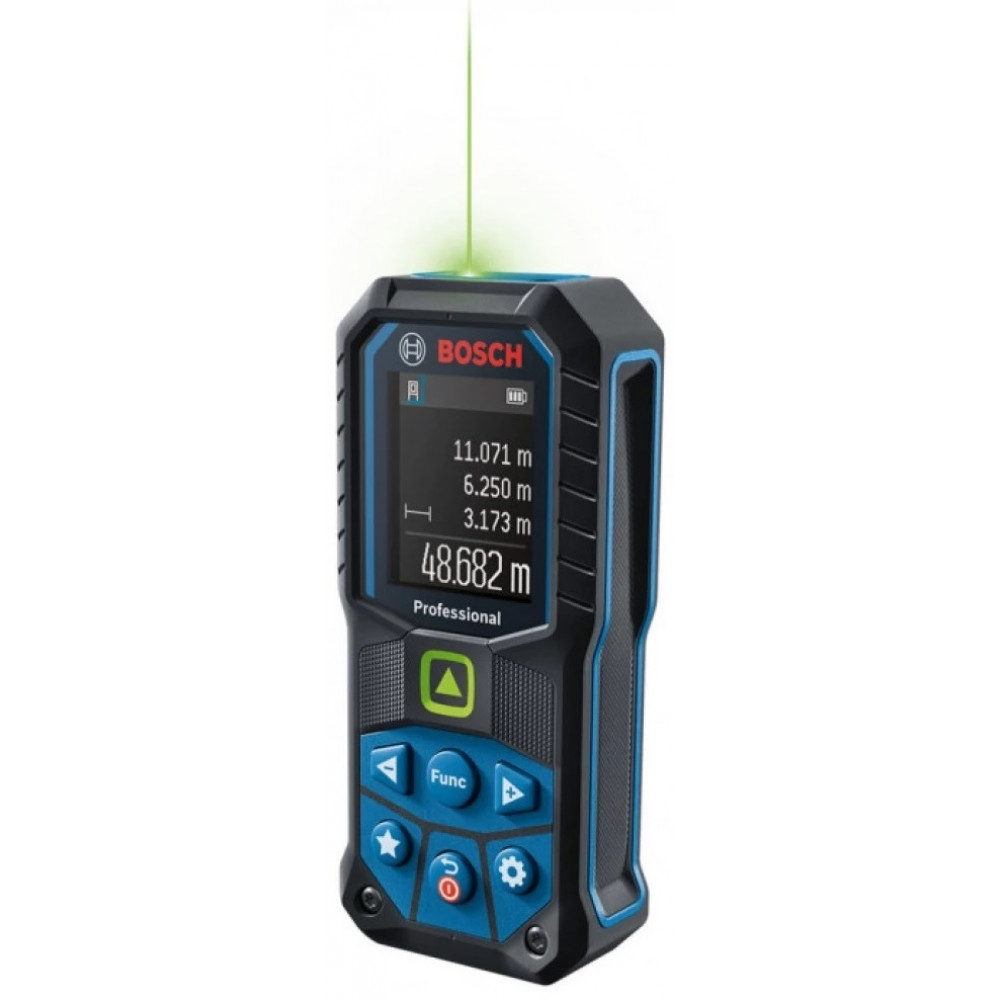 Далекомір лазерний Bosch Professional GLM 50-25 G, 0.05–50м, ±1.5мм/м, з чохлом, 0.2кг