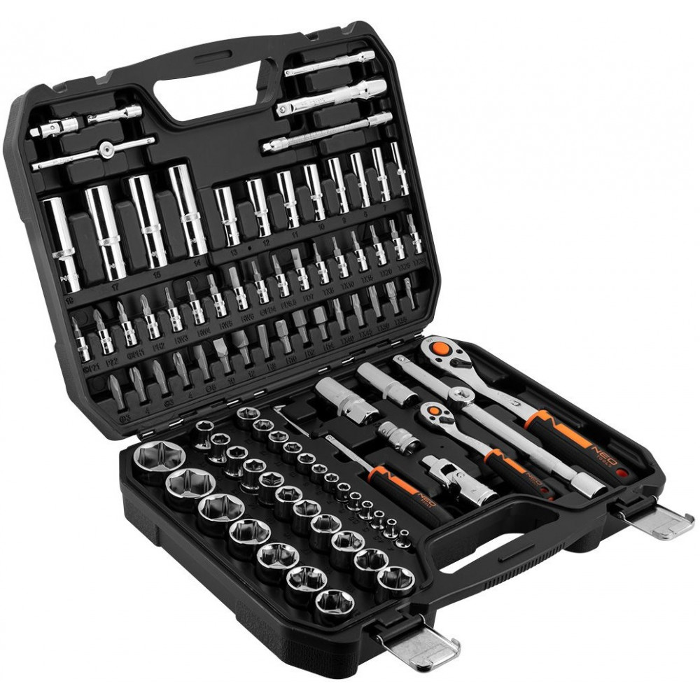 Набір інструментів Neo Tools, набір торцевих головок, 94шт, 1/2