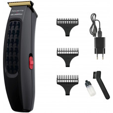 Машинка для стрижки Rowenta Karl Lagerfeld Cut & Style Stylization, акум., роторний мотор, насадок-3, 180хв роботи, сталь, чорний