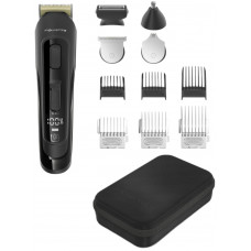 Тример Rowenta Selectium Xpert, для бороди, вусів, голови, носа, вух і тіла, мережа+акум., роторний мотор, насадок-8, чохол, титан.напил., чорний