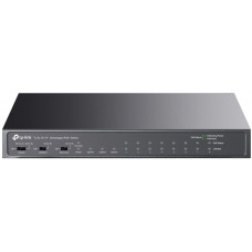 Комутатор TP-LINK TL-SL1311P 8x1FE (8xPoE), 2xGE, 1xSFP, 65Вт, Некерований