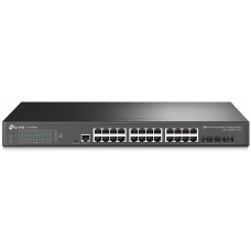 Комутатор TP-LINK TL-SG3428X-UPS 24xGE, 4xSFP+, Керований L2