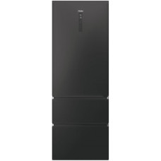 Холодильник Haier багатодверний, 200.6x70х67.5, холод.відд.-343л, мороз.відд.-140л, 3дв., А++, NF, інв., дисплей, зона нульова, чорний