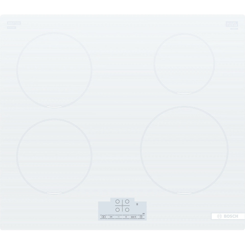 Варильна поверхня Bosch індукційна, 60см, розширена зона, білий