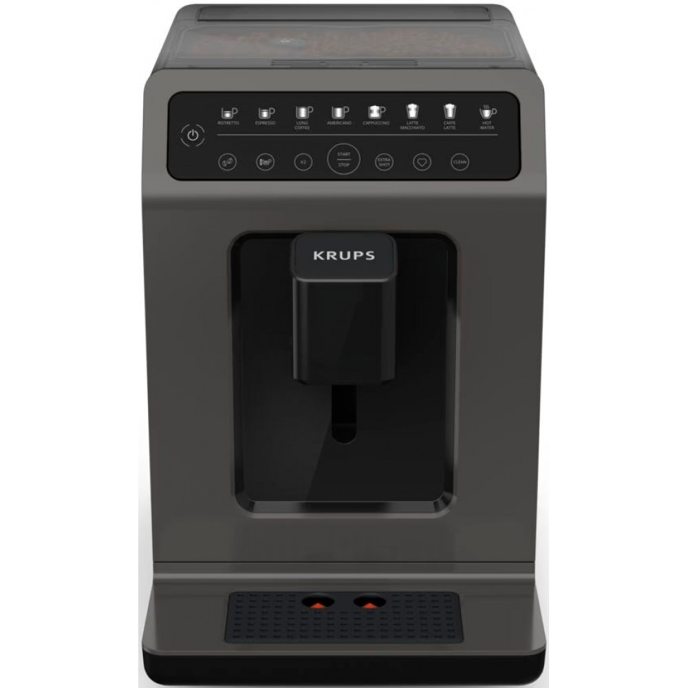 Кавомашина Krups Evidence Classic, 2.3л, зерно, автомат.капуч, дисплей, авторецептів -8, сенсор.керування, чорний