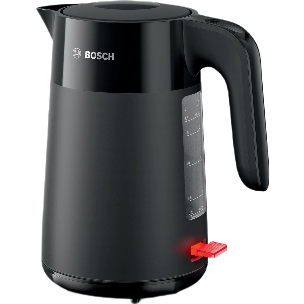 Електрочайник Bosch 1.7л, пластик, чорний
