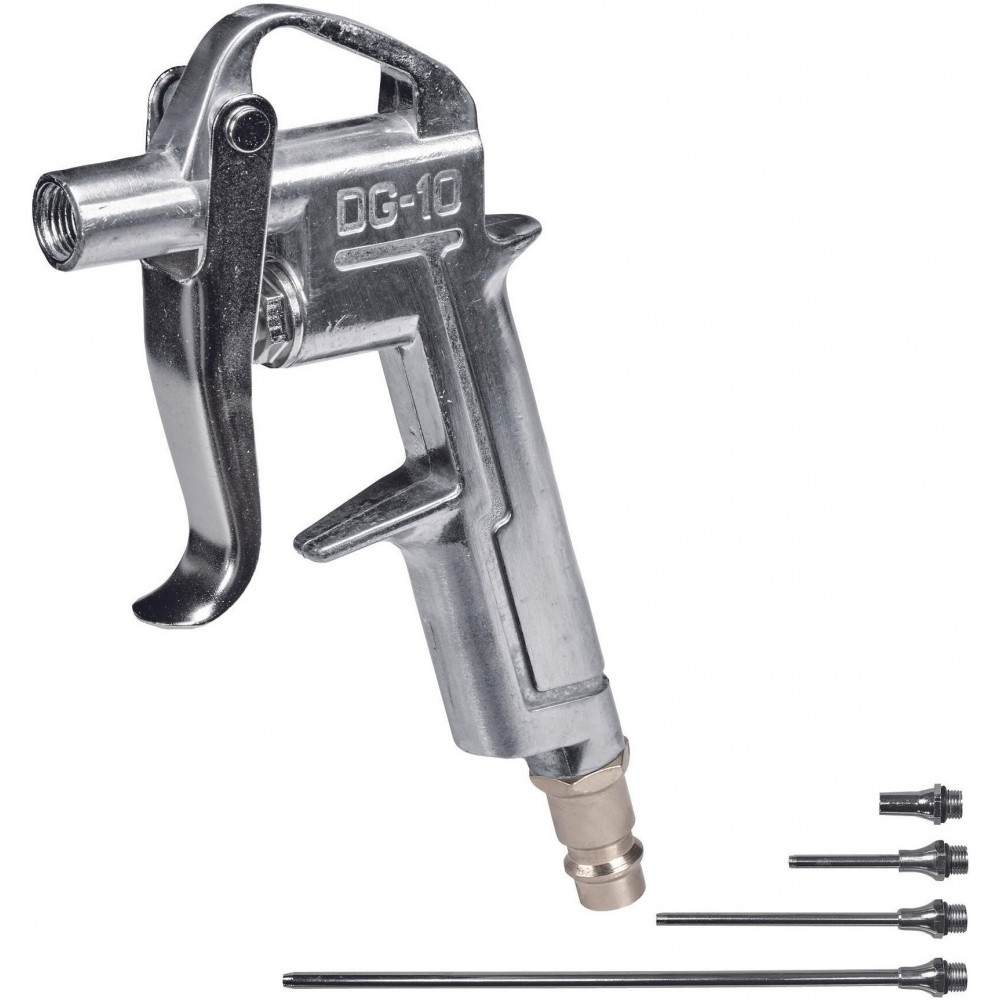 Пістолет продувний Einhell з насадками 4шт, 20/50/95/220мм, 8бар, 0.2кг