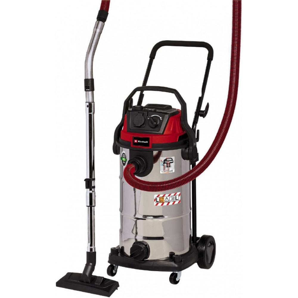 Пилосос професійний Einhell TE-VC 2340 SACL 1500Вт 225мБар контейнер 40л розетка клас L 10.1кг