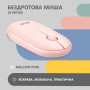 Миша 2E MF300 Silent, WL/BT, рожевий Миша 2E MF300 Silent, WL/BT, рожевий
