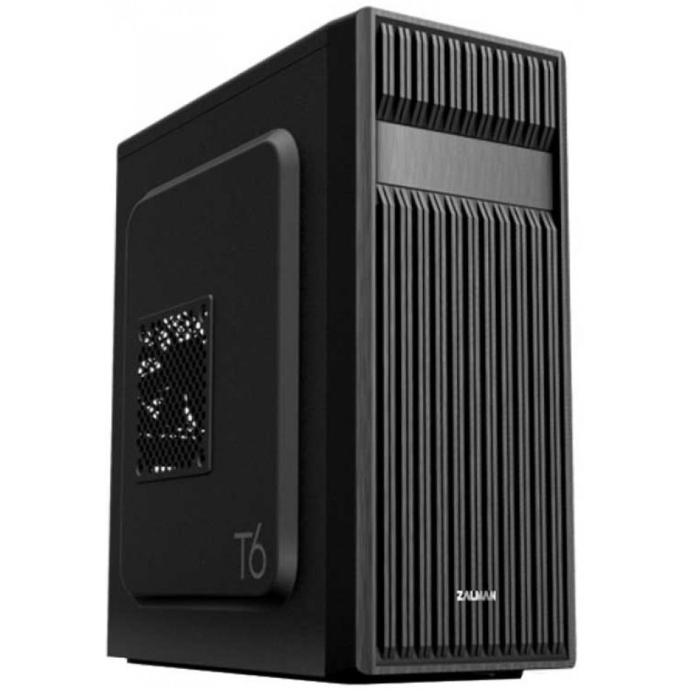 Корпус Zalman T6 без БЖ, 1xUSB3.0, 2xUSB2.0, 1x120мм, VGA 280мм, ATX, чорний