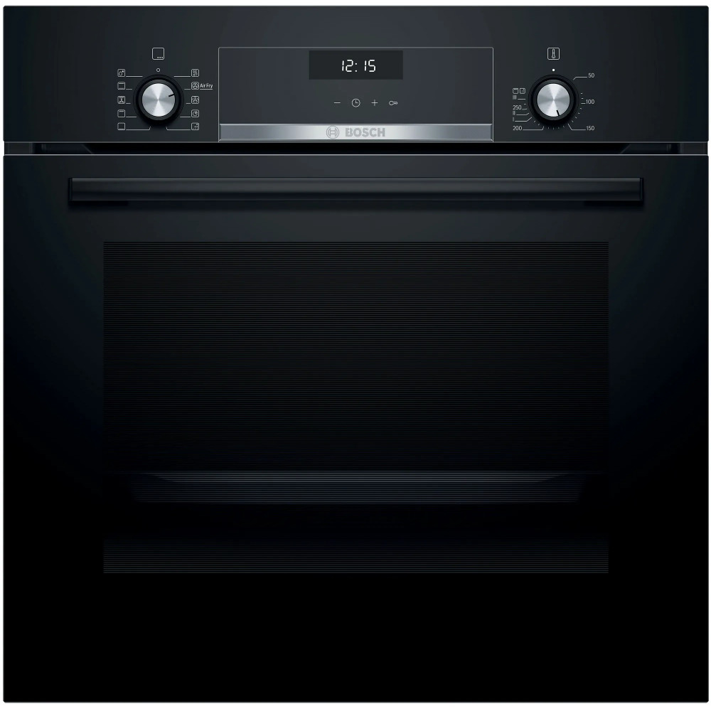 Духова шафа Bosch електрична, 66л, A, дисплей, конвекція, телескопічні направляючі, чорний