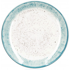 Тарілка десертна Ardesto Siena, 19см, порцеляна, біло-блакитний